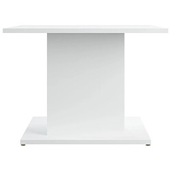 Maison Chic Tabls basse,Table Console pour salon Blanc 55,5x55,5x40 cm Aggloméré -MN82964 pas cher