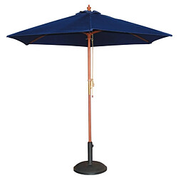 Parasol de Terrasse Professionnel Bleu Marine à Poulie de 3 m - Bolero