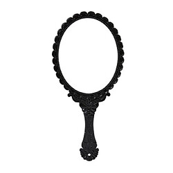 Wewoo Miroir de maquillage Vintage Mirror Handhold noir