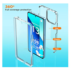 Avis Htdmobiles Coque pour Xiaomi Redmi Note 13 4G - housse etui silicone gel fine 360 integrale (avant et arriere) + film ecran - TRANSPARENT