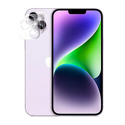 Lot de 2 verre trempé camera arrière protecteur pour iPhone 14 Plus 6.7" - Visiodirect -