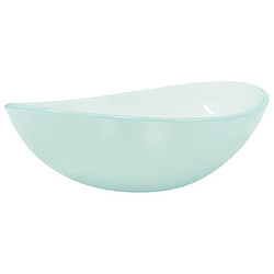 vidaXL Lavabo Verre trempé 54,5x35x15,5 cm Dépoli