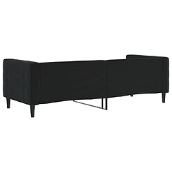 Acheter vidaXL Lit de repos sans matelas noir 80x200 cm velours