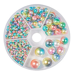 564PCS 3/4/6/8/10 / 12mm Faux ABS Perles De Nacre Pour La Fabrication De Bijoux G pas cher