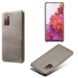 Coque en TPU + PU gris pour votre Samsung Galaxy S20 FE/S20 FE 5G