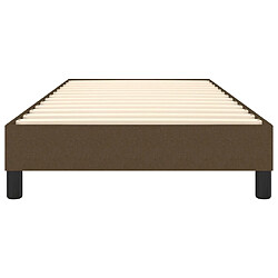 Acheter vidaXL Cadre de lit sans matelas marron foncé 90x200 cm tissu