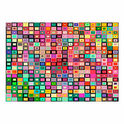 Paris Prix Papier Peint Colourful Boxes 105 x 150 cm