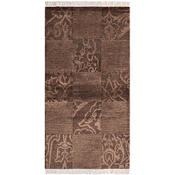 Vidal Tapis de laine 150x79 brun Darya 