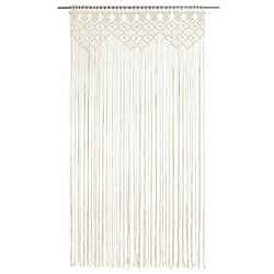 vidaXL Rideau en macramé 140x240 cm Coton