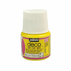 Pebeo Peinture acrylique opaque mate - Jaune citron - 45 ml