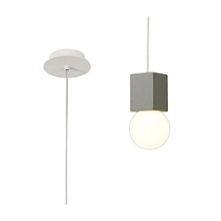 Luminaire Center Suspension Galaxia Ciment blanc et gris