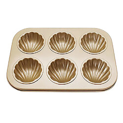 Acheter Moule de gâteau en acier au carbone de 6 tasses plaque de cuisson pan bakeware banane