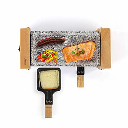 Appareil à raclette 2 personnes 350w + pierre à griller - doc218 - LIVOO