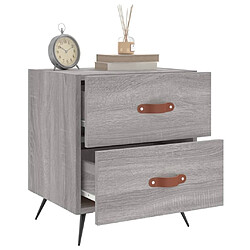 Avis Maison Chic Lot de 2 Tables de chevet - Tables de Nuit sonoma gris 40x35x47,5 cm