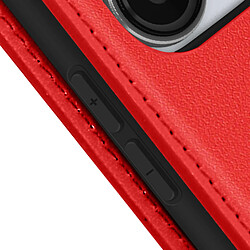 Acheter Avizar Étui pour iPhone 13 Pro Max Porte-carte Support Vidéo Clapet Magnétique Rouge