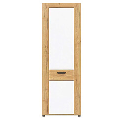 Dansmamaison Vaisselier 1 porte Blanc/Bois clair - ABOKI