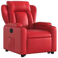 Avis vidaXL Fauteuil inclinable électrique rouge similicuir