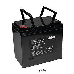 vhbw Batterie de bord pour caravane, bateau, camping, camping-car (54Ah, 12,8V, LiFePO4)