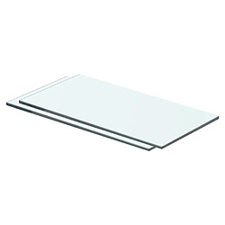 vidaXL Panneaux d'étagère 2 pcs Verre Transparent 40 x 15 cm