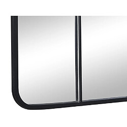 Acheter Vente-Unique Miroir fenêtre industriel en métal - L. 60 x H. 140 cm - Noir - SCIARA