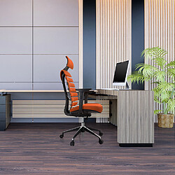 Avis Chaise de bureau / Chaise pivotante ERGO LINE II PRO tissu orange hjh OFFICE