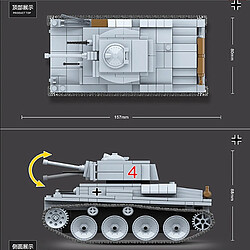 Avis Universal Blocs de construction, réservoirs, chars, voitures, jouets LT38, chars légers, trains d'armée, jouets d'assemblage, éducation, enfants, voitures, jouets, cadeaux pour garçons.