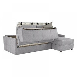 Acheter Inside 75 Canapé d'angle SUN convertible EXPRESS 140cm tweed gris silex matelas épaisseur 16cm