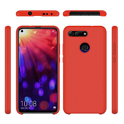 Wewoo Coque Étui de protection étanche en silicone liquide de couleur unie pour Huawei Honor View 20 rouge