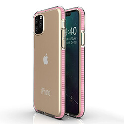 Wewoo Coque Souple Pour iPhone 11 Pro TPU Housse de protection bicolore antichute Fille Rose