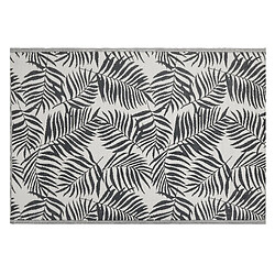 Acheter Beliani Tapis extérieur noir au motif feuilles de palmier 180 x 270 cm KOTA