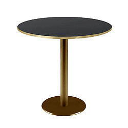 Restootab Table Ø70cm Rome bistrot noire 