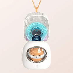 Acheter Universal Adorable ventilateur de cou USB rechargeable portable de bureau de dessin animé corde espace capsule ventilateur