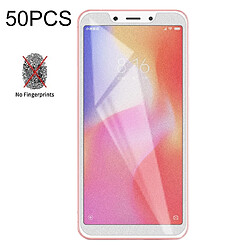 Wewoo Film de verre trempé de mat non-mat de 50 PCS pour Xiaomi Redmi 6 / Redmi 6Aaucun emballage de vente au détail