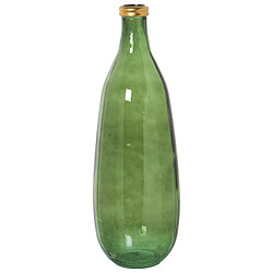 Vase de sol Alexandra House Living Vert Doré Verre 25 x 25 x 70 cm