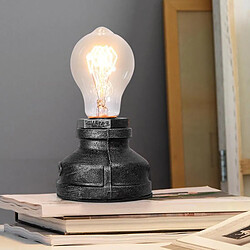 Acheter Industrielle Vintage Bureau Lampe Base Accent Titulaire Lampe De Table Décor Bar Chambre