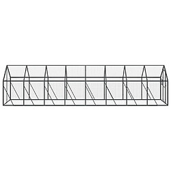 Avis vidaXL Volière anthracite 1,79x8x1,85 m aluminium