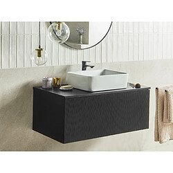 Beliani Meuble de salle de bain 100 x 52 cm noir ALZIRA