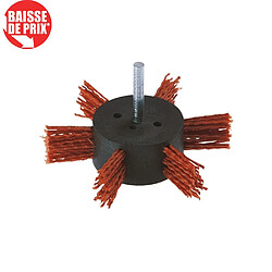 Brosse Wolfcraft rotor nylon rouge diamètre 100 mm