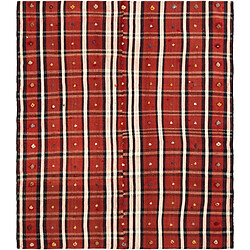 Vidal Tapis de laine 158x138 rouge Jajim