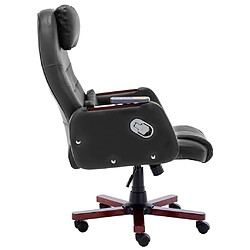 Avis Helloshop26 Chaise fauteuil siège de bureau informatique étude de massage similicuir noir 02_0024017