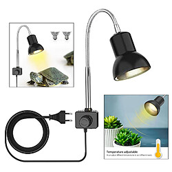 Avis Lampe chauffante de cylindre de reptiles et d'amphibiens avec Support 360 Degrés 25 W UVA UVB lampe chauffante avec clip de lumière de support