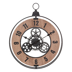 Atmosphera, Createur D'Interieur Horloge mécanique 57x70cm métal et bois - ATMOSPHERA