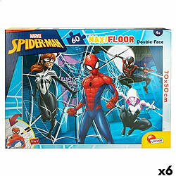 Spiderman Puzzle Enfant Spider-Man Double face 60 Pièces 70 x 1,5 x 50 cm (6 Unités)