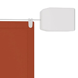 Helloshop26 Auvent vertical 100x420 cm tissu oxford orange 02_0007657