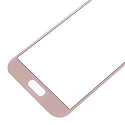 Wewoo Vitre rose pour Samsung Galaxy A7 2017 / A720 Lentille extérieure en verre pièce détachée pas cher