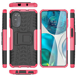 Htdmobiles Coque pour Motorola Moto G52 4G / G82 5G - housse etui rigide anti choc + film ecran - ROSE