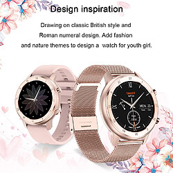 Universal Montres intelligentes Full Touch Chaussures pour femmes Surveillance du rythme cardiaque Surveillance du sommeil Montres intelligentes pour femmes (mesh)