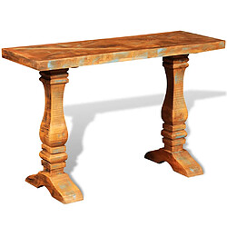 Avis vidaXL Table console Bois de récupération massif