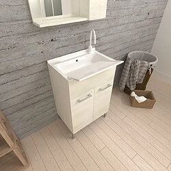 Kiamami Valentina LAVOIR POUR INTÉRIEUR 50X50 CHÊNE BLANC ET PLANCHE À LAVER | PRATICO