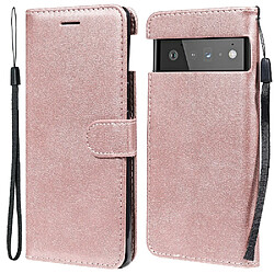 Etui en PU + TPU anti-chute, couleur pure or rose pour votre Google Pixel 6